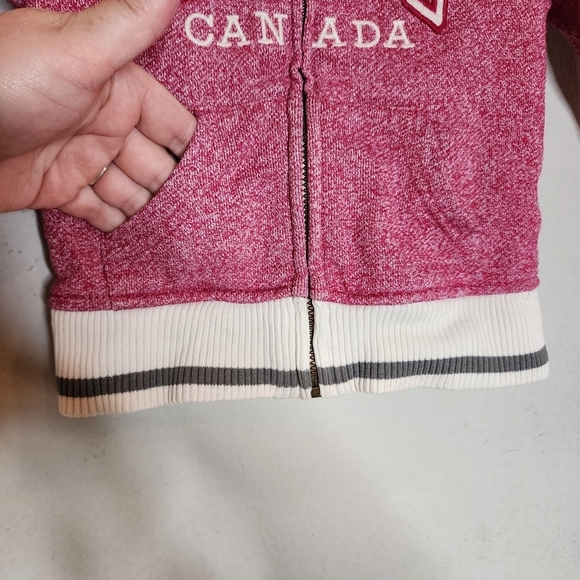 Roots Canada Baby Roots pink zip up hoodie.  18-24 months - Picture 12 of 15